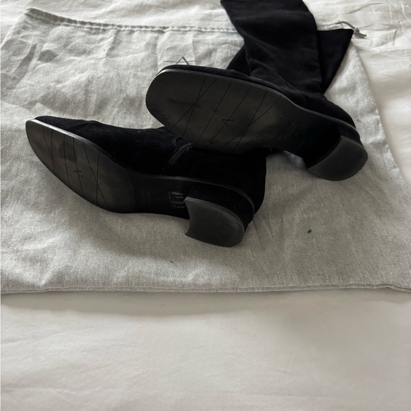 Aquatalia Lina weatherproof Black Over the Knee Suede Boots - Picture 2 of 5